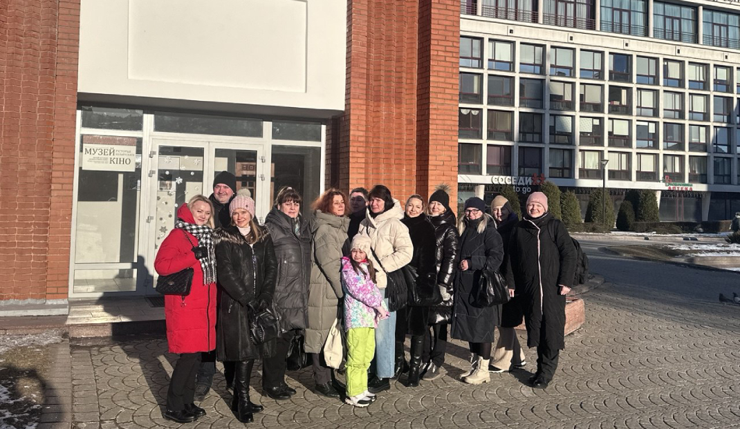 Супрацоўнiкi Мiнэканомiкi наведали Музей гiсторыi беларускага кiно Супрацоўнiкi Мiнэканомiкi наведали Музей гiсторыi беларускага кiно