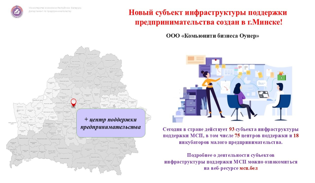 В Минске зарегистрирован новый центр поддержки предпринимательства В Минске зарегистрирован новый центр поддержки предпринимательства