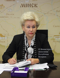 Замминистра экономики И. Костевич на встрече с главой делегации Европейской комиссии по политике соседства и переговорах о расширении  Mathieu Bousquet