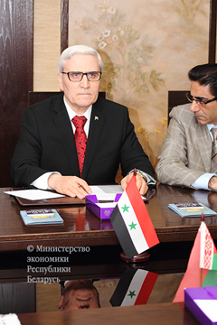 Министр экономики встретился с Чрезвычайным и Полномочным Послом Сирийской Арабской Республики