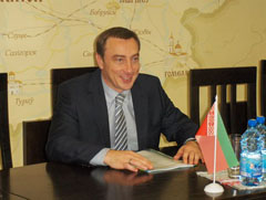 Встреча Министра экономики Николая Снопкова с Чрезвычайным и Полномочным Послом Франции в Беларуси Мишелем Ренери.