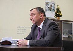 Заместитель Министра экономики  Александр Григорьевич Ярошенко дал интервью телеканалу \"Беларусь 1\"